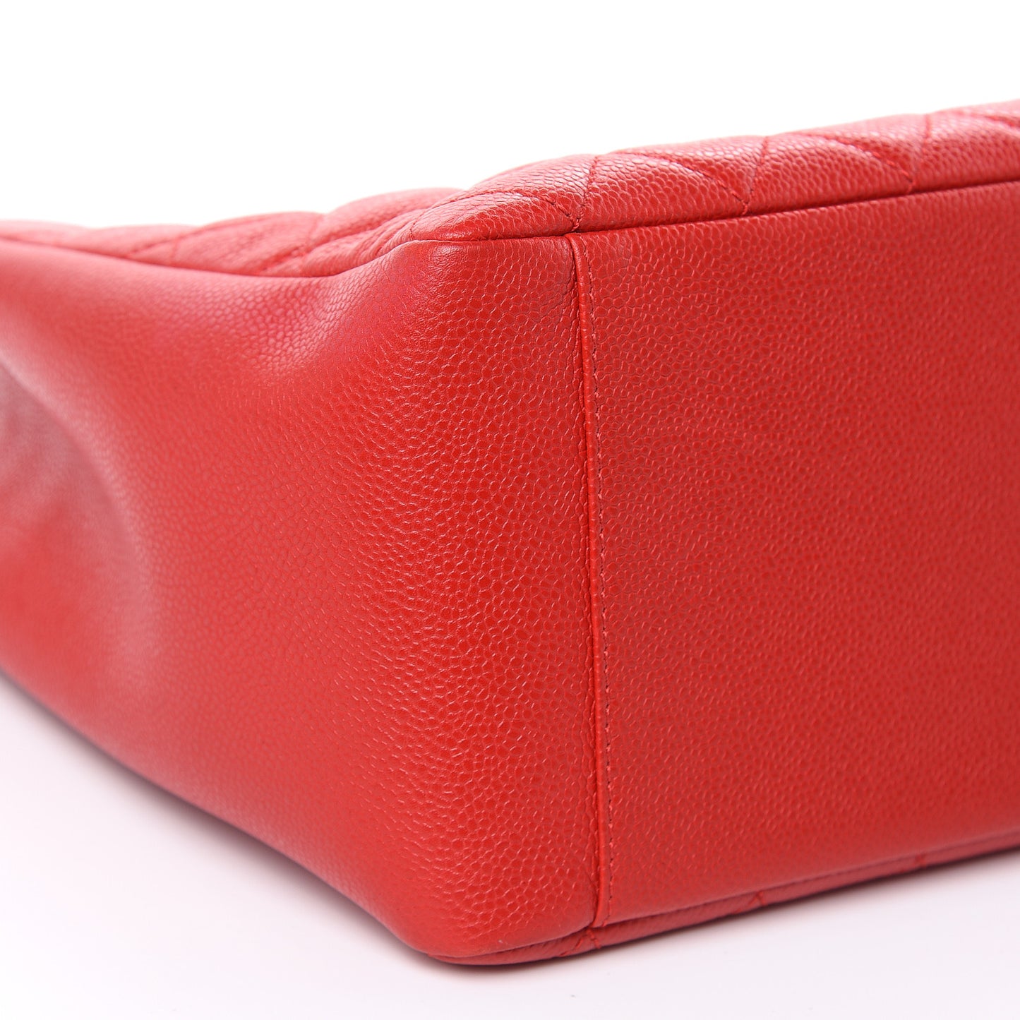 Caviar Quilted Grand Shopping Tote GST Red