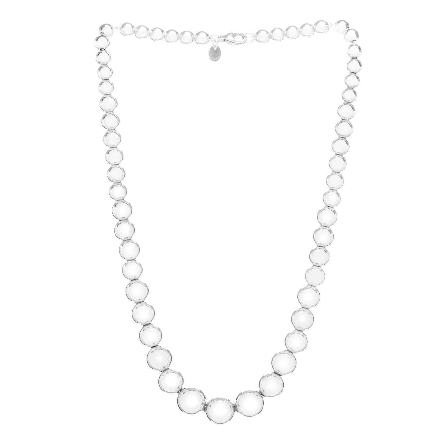 Tiffany Sterling Silver HardWear Graduated Ball Necklace 3 of 4