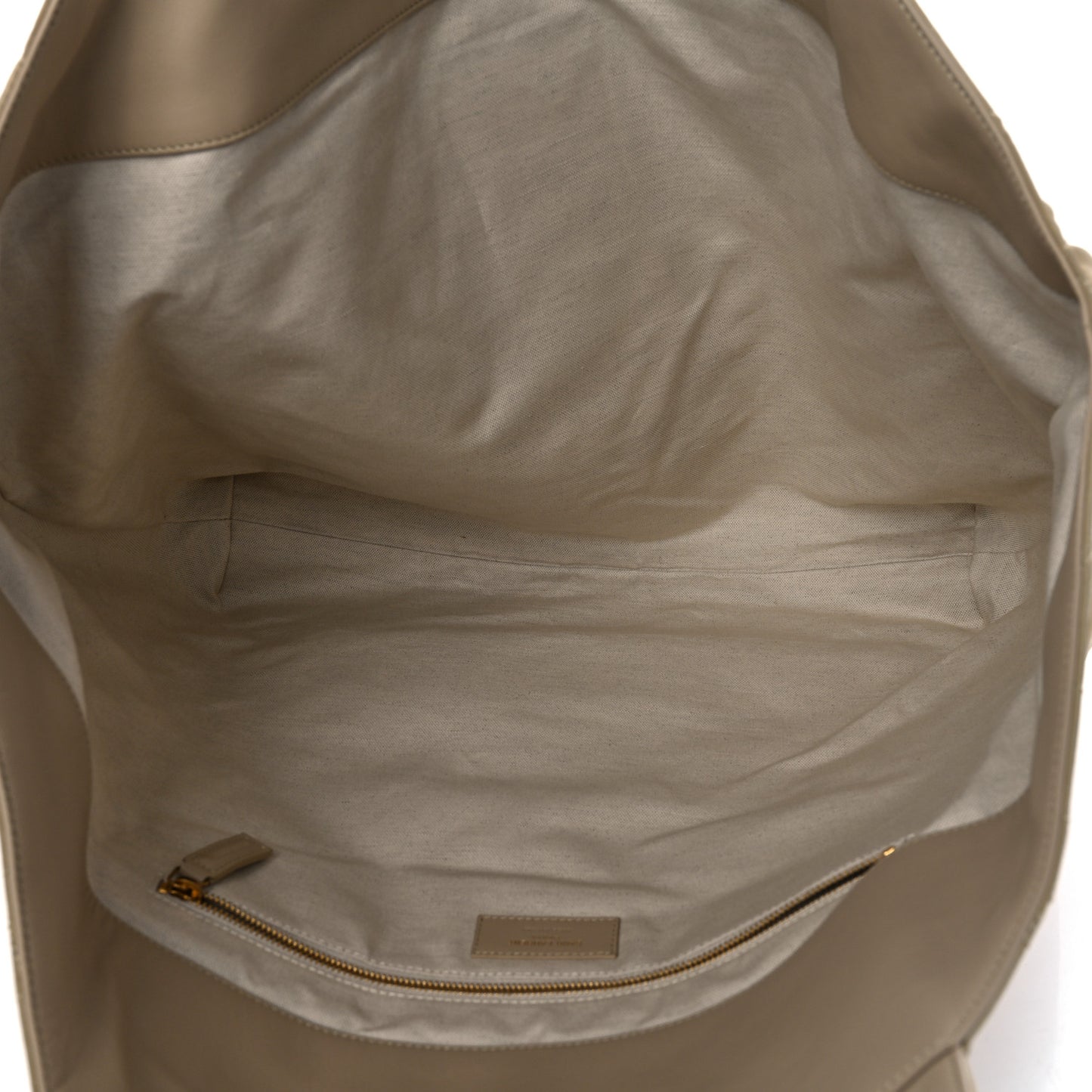 Nubuck Suede Quilted Maxi Icare Shopping Tote Safari Beige