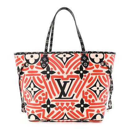 Louis Vuitton Monogram Giant Crafty Neverfull MM Creme Rouge Black 3 of 11