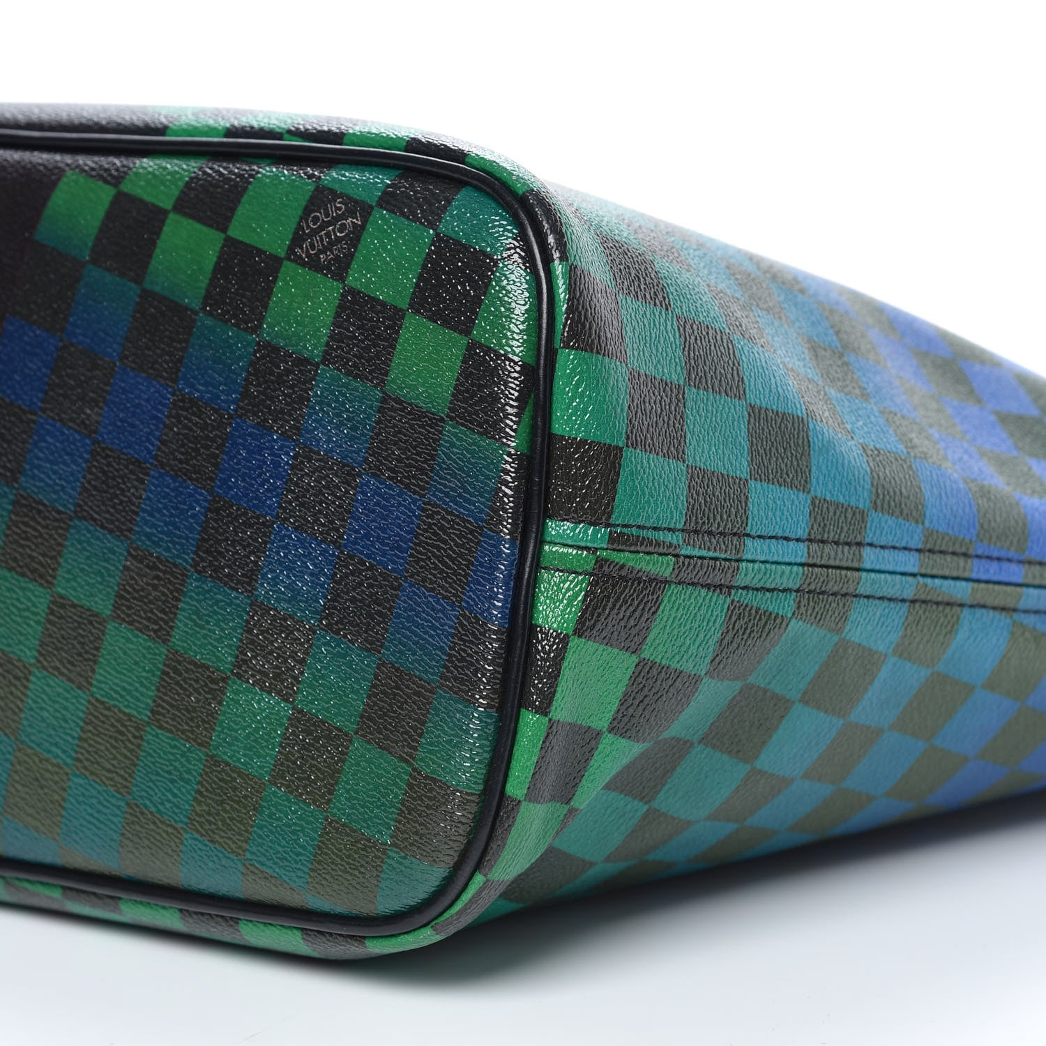 Louis Vuitton Damier Race Neverfull MM Black Rouge 9 of 9