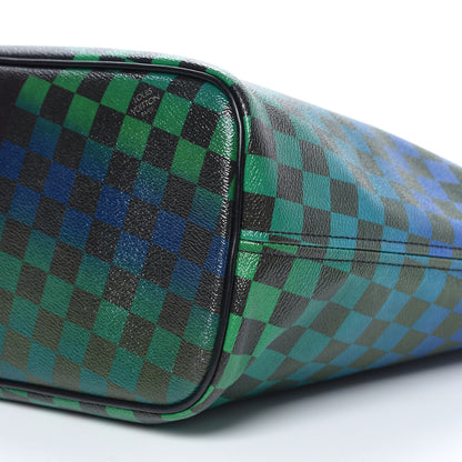 Louis Vuitton Damier Race Neverfull MM Black Rouge 9 of 9
