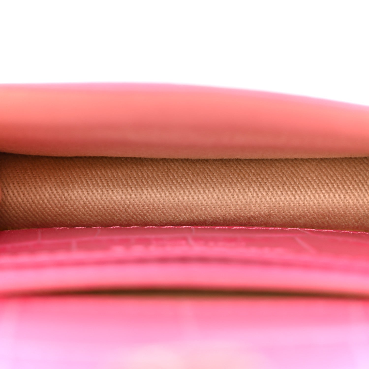 Jacquemus Calfskin Crocodile Embossed La Ceinture Bello Double Tour Belt Bag Pink 5 of 12