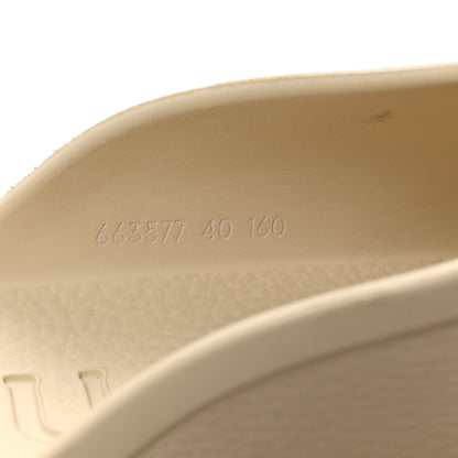 Gucci Rubber Monogram GG Go Through Platform Slide Clogs Mystic White 8 of 10