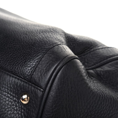 Gucci Pebbled Calfskin Medium Soho Boston Black 24 of 33
