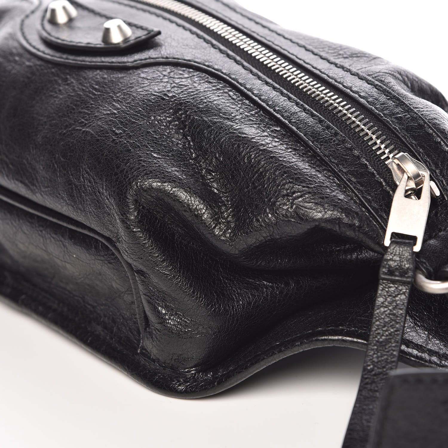 Balenciaga Lambskin Classic Hardware Neo Lift Hip Bag Black 7 of 10