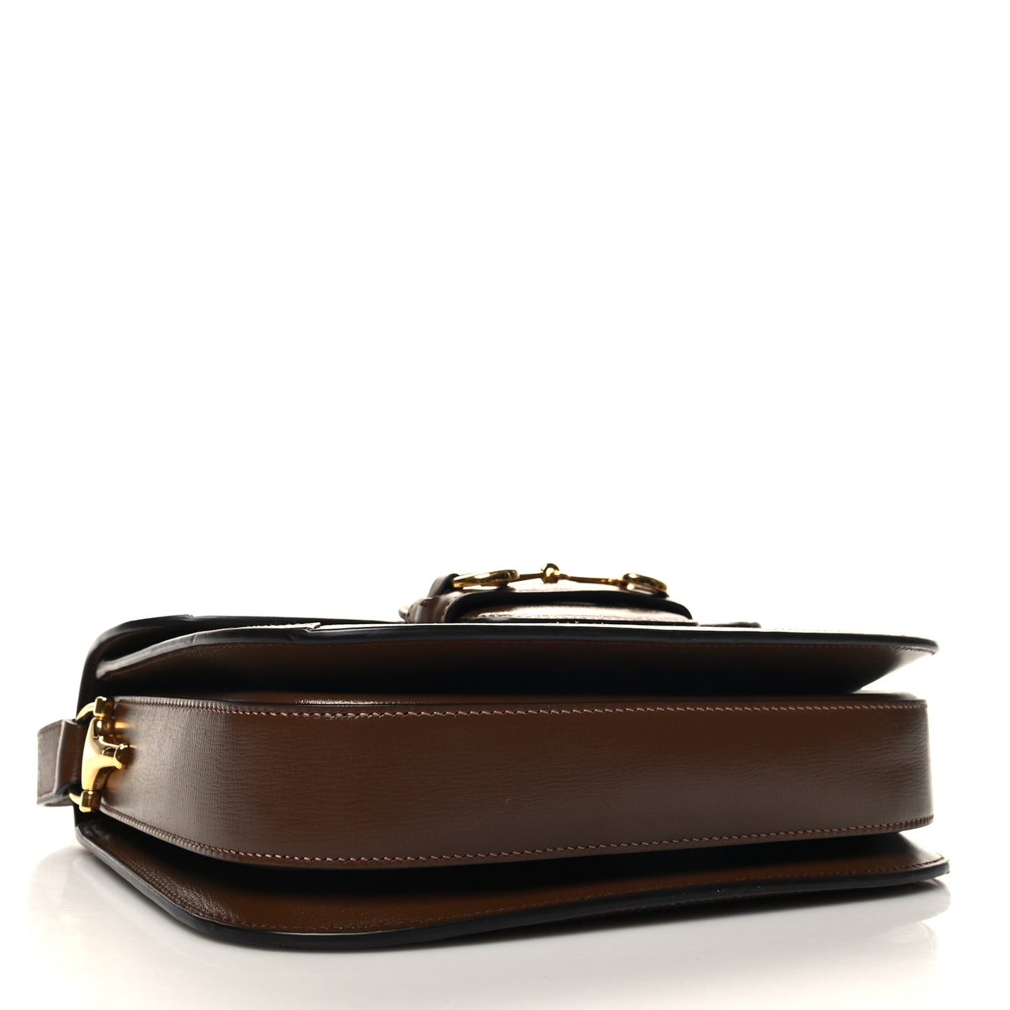 GG Supreme Monogram Horsebit 1955 Shoulder Bag Beige Brown Sugar