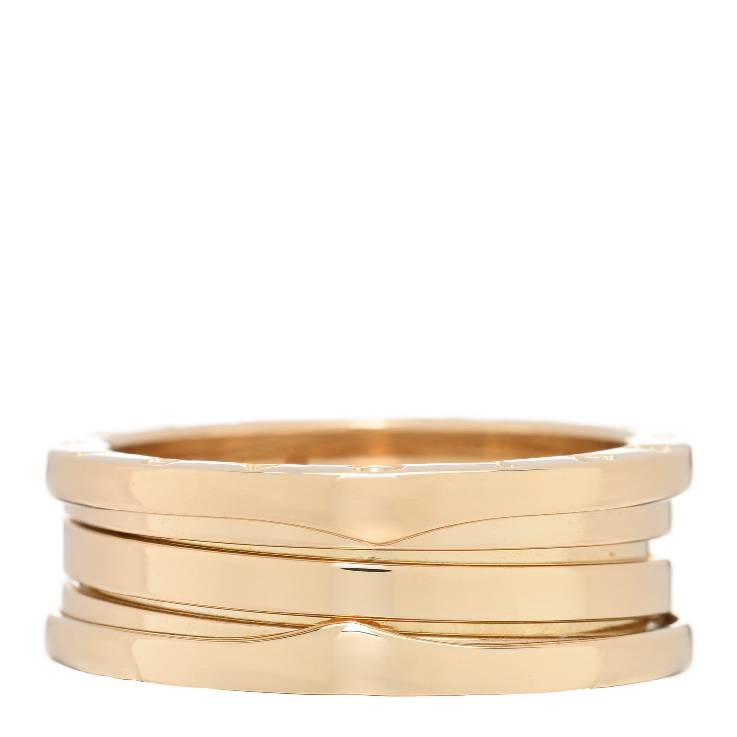 Bulgari 18K Yellow Gold B.Zero1 Three-Band Ring 61 9.5 3 of 6