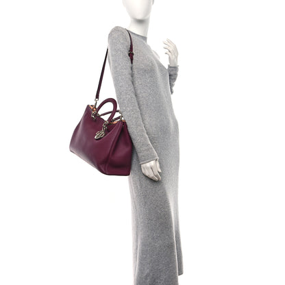 Christian Dior Bullcalf Large Diorissimo Tote Purple 2 of 16
