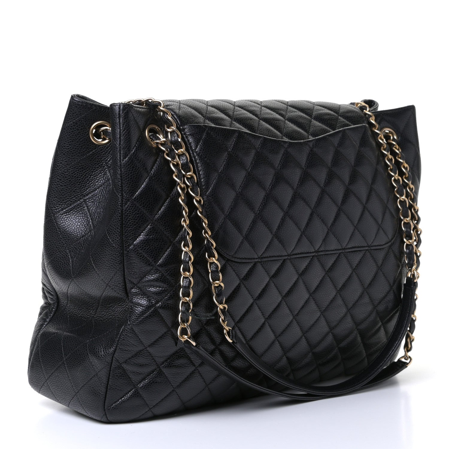 Chanel Caviar Quilted Flap Tote Black 2 of 6