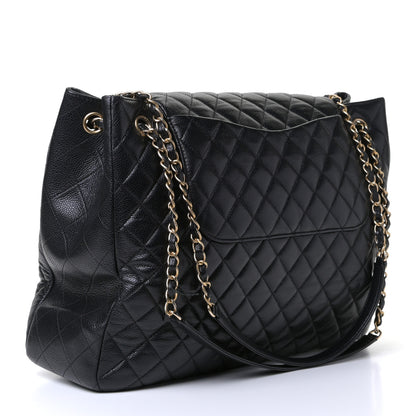 Chanel Caviar Quilted Flap Tote Black 2 of 6