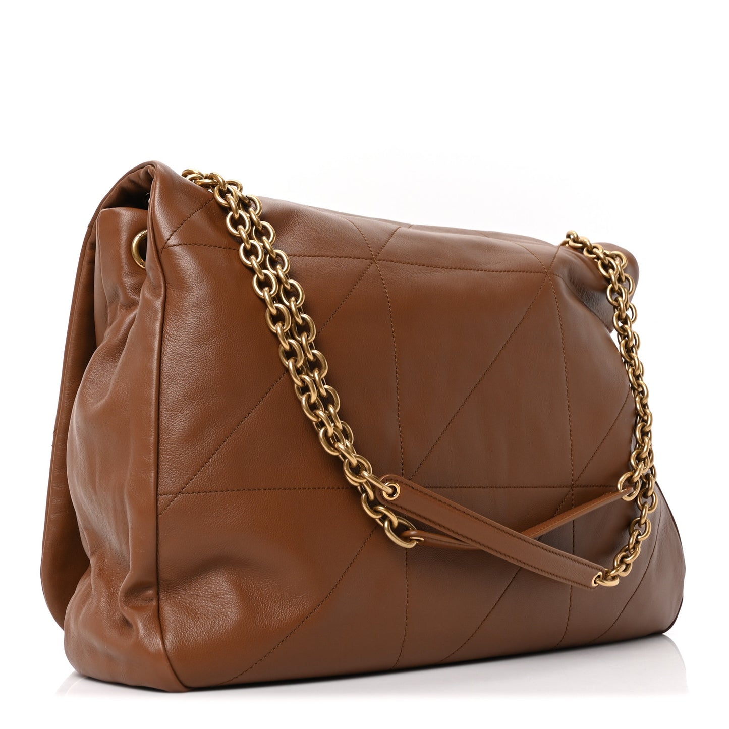 Lambskin Matelasse Monogram Large Jamie 4.3 Light Fox