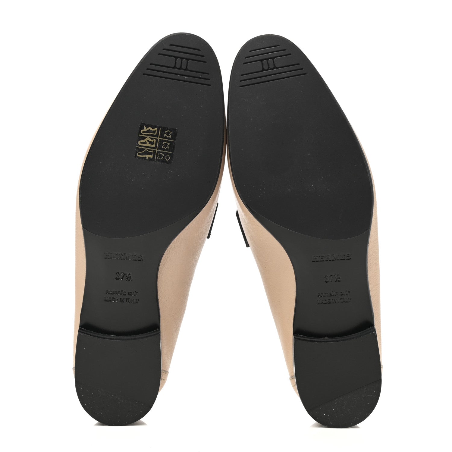 Hermes Goatskin Womens Royal Loafers 37.5 Multicolor 5 of 8