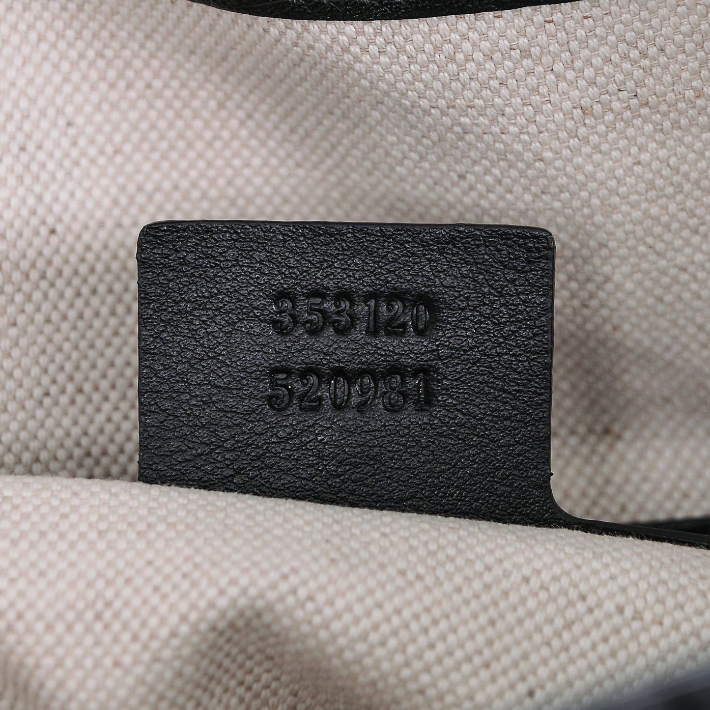 Guccissima Medium Bree Foldover Tote Black