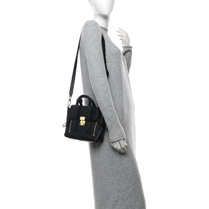 3.1 Phillip Lim Textured Calfskin Mini Pashli Satchel Black 2 of 11