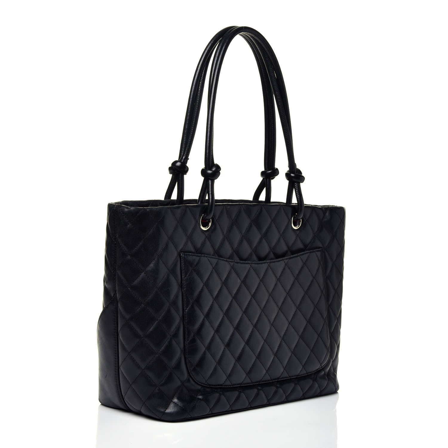 Chanel Calfskin Quilted Large Cambon Tote Black 3 of 9