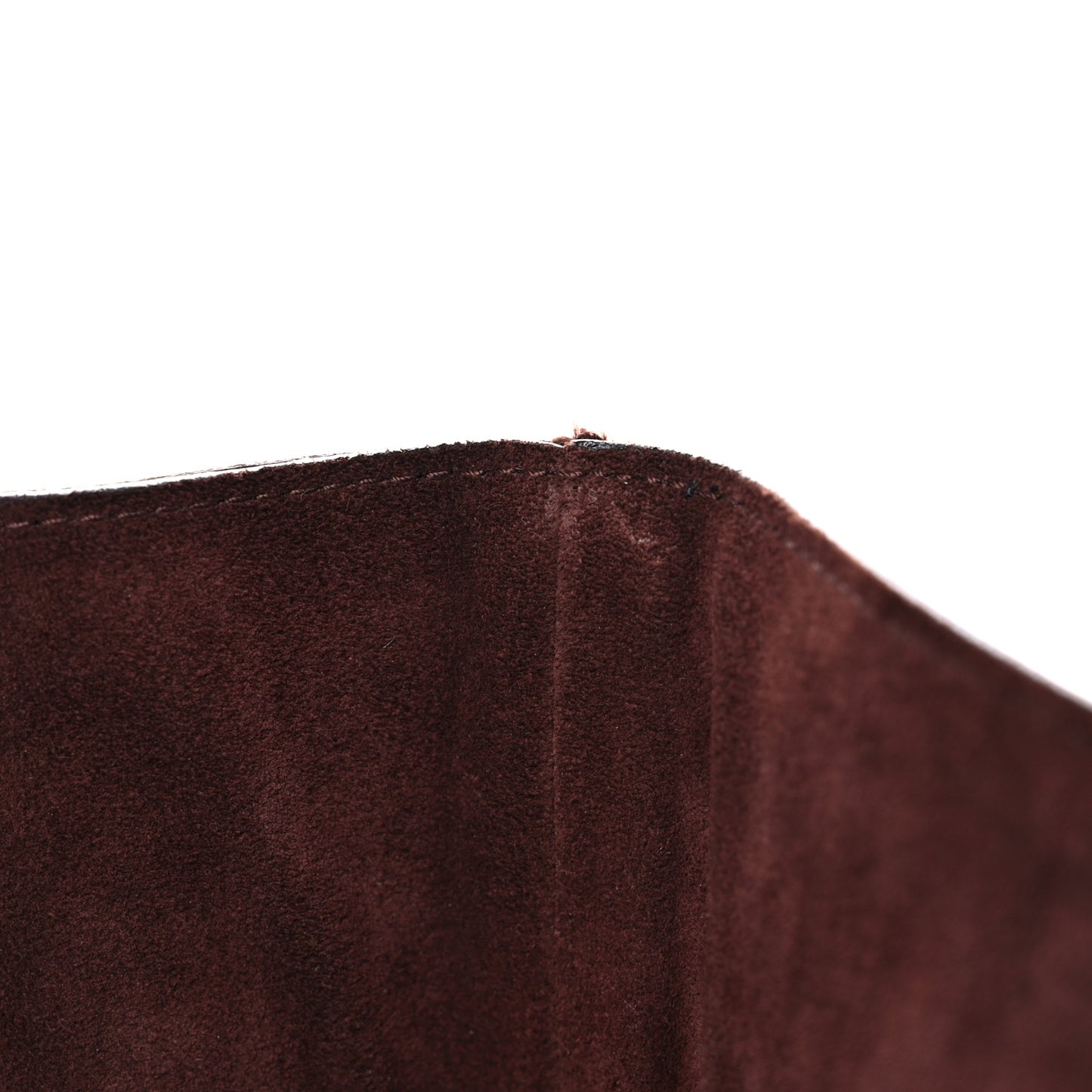 Crocodile Suede Tote Brown