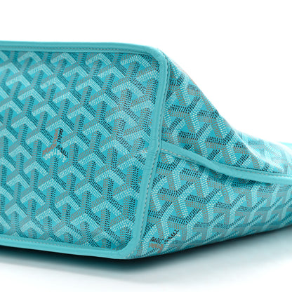 Goyard Goyardine Embroidered Flamingo Reversible Anjou PM Sky Blue 12 of 12