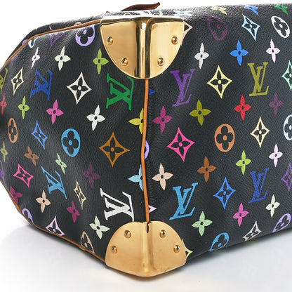 Louis Vuitton Monogram Multicolor Speedy 30 Black 8 of 9