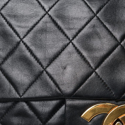 Chanel Lambskin Quilted XL Jumbo Single Flap Black 24 of 33
