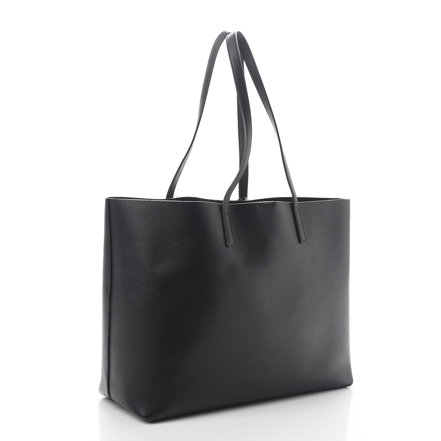 Calfskin Large Shopping Tote Black