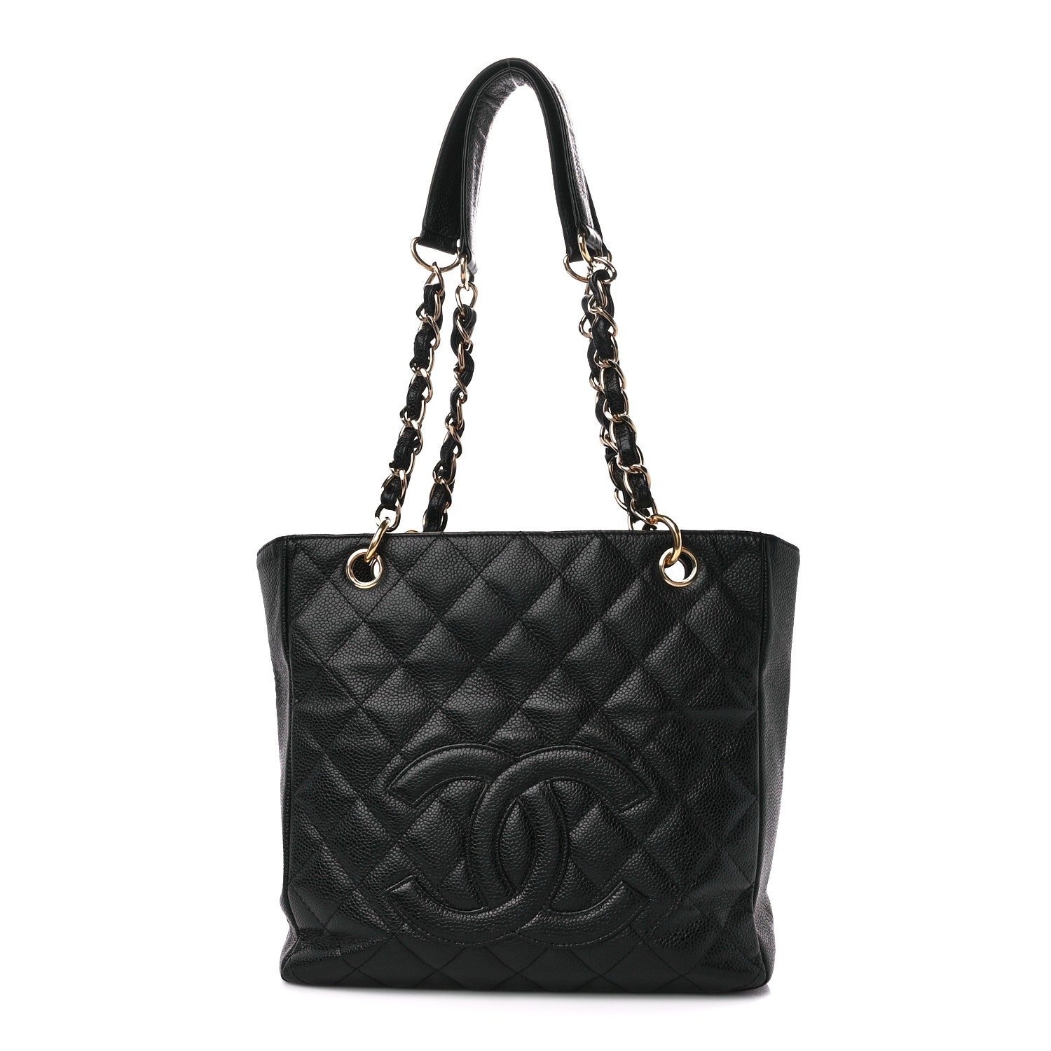 Chanel Caviar Quilted Petit Shopping Tote PST Black 1 of 16