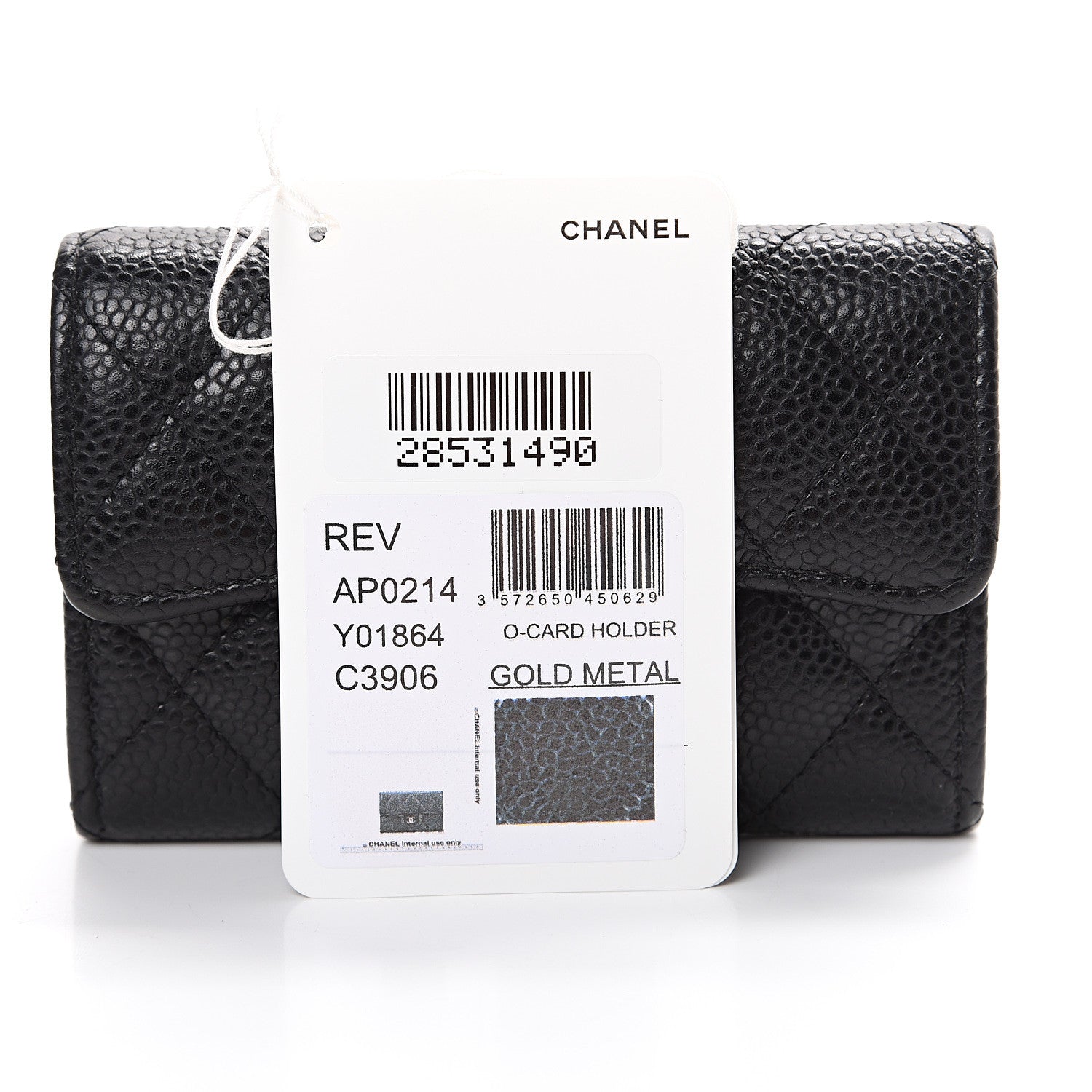 Chanel Caviar Quilted Flap Card Holder Black 9 of 12