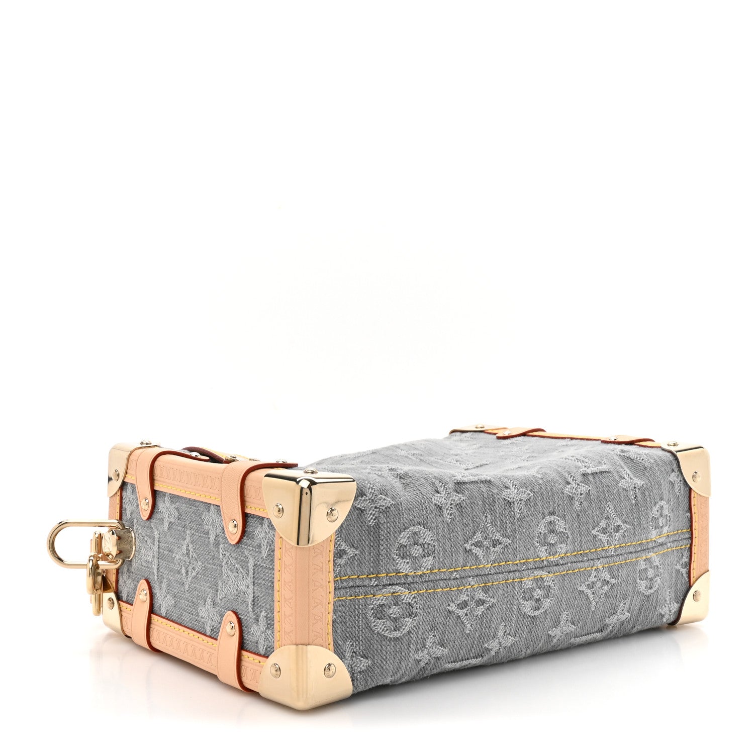 Louis Vuitton Denim Monogram Side Trunk MM Washed Gray 1855764