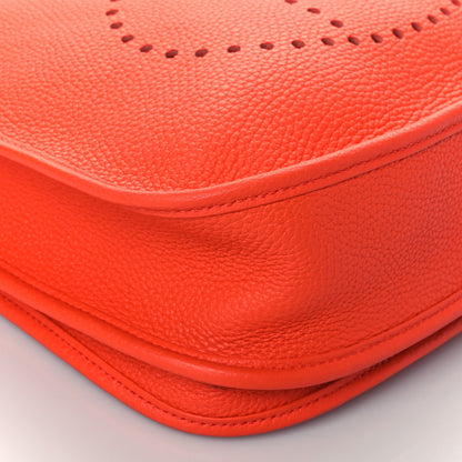 Hermes Taurillon Clemence Evelyne III PM Orange Poppy 9 of 10