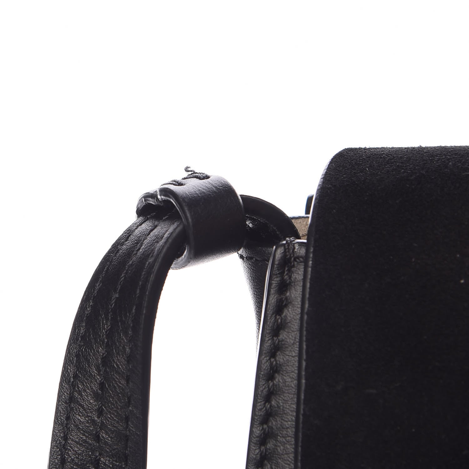 Chloe Suede Calfskin Small Faye Shoulder Bag Black 11 of 11