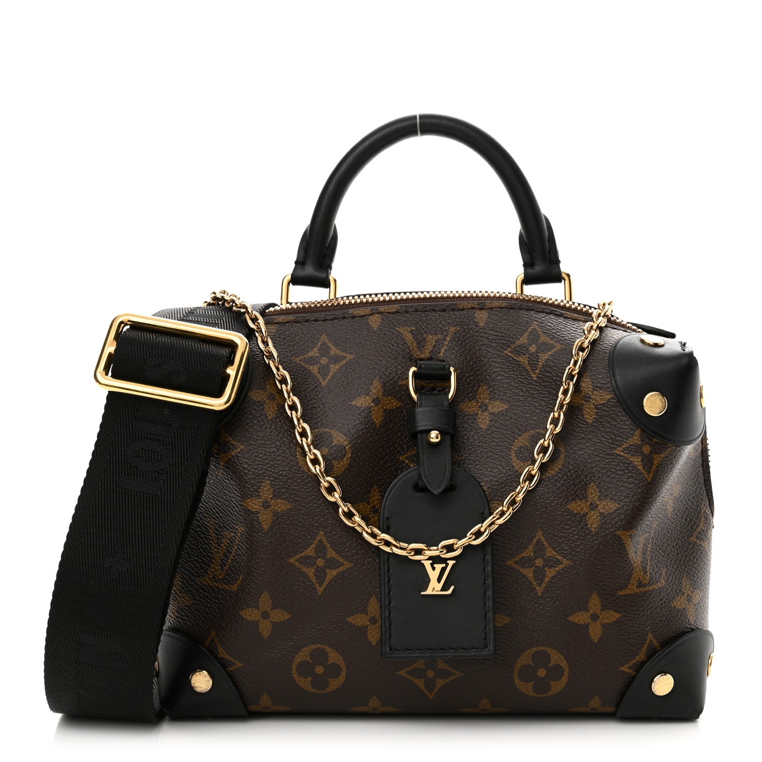 Louis Vuitton Monogram Petite Malle Souple Black 1 of 9