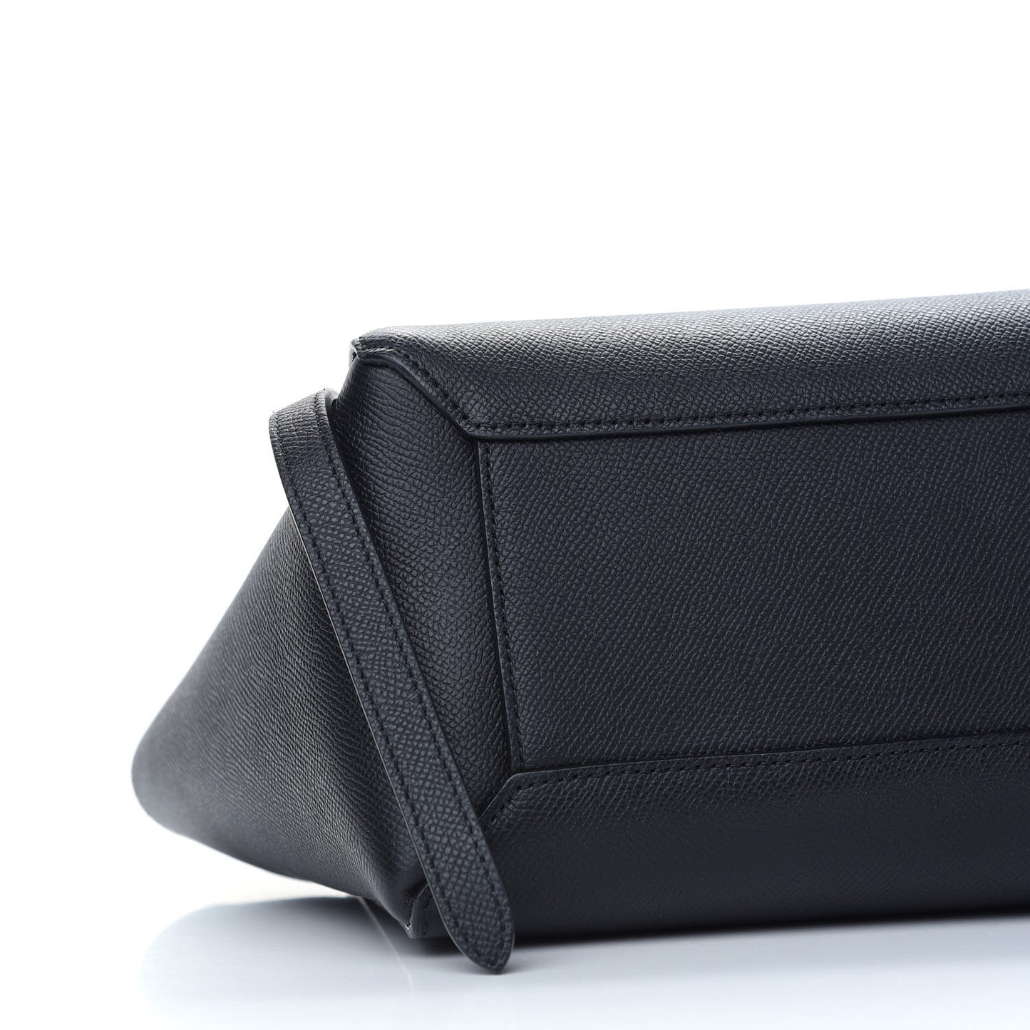 Grained Calfskin Micro Belt Bag Black