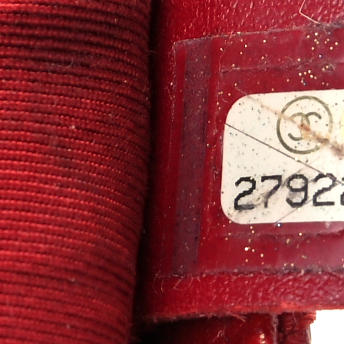 Calfskin Quilted Flap Red