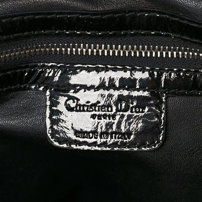 Christian Dior Patent Cannage Dior Soft Shopping Tote Black 7 of 9