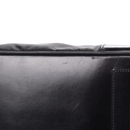 Prada Tessuto Nylon Soft Calfskin Shoulder Bag Black 10 of 15