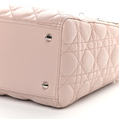 Christian Dior Lambskin Cannage Medium Lady Dior Light Pink 9 of 12