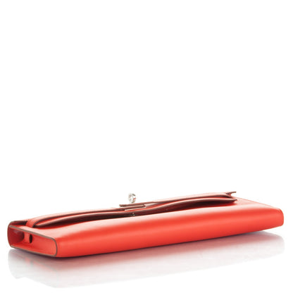 Hermes Swift Kelly Cut Clutch Pochette Capucine 5 of 15