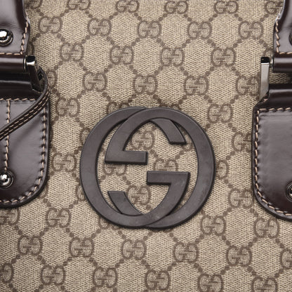 Gucci GG Supreme Monogram Interlocking G Large Garment Hard Case Travel Bag 12 of 13
