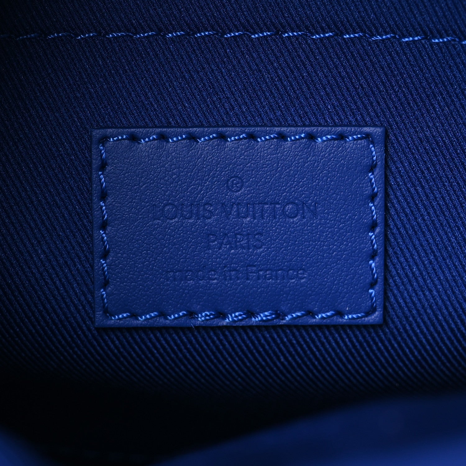Louis Vuitton Taurillon Monogram S Lock Messenger Blue 5 of 5
