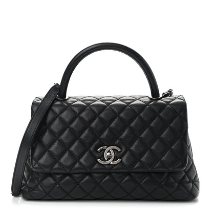 Chanel Caviar Quilted Small Coco Handle Flap Black 1 of 9