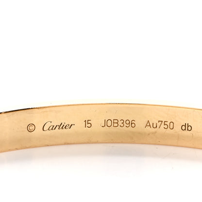Cartier 18K Yellow Gold LOVE Bracelet 15 4 of 5