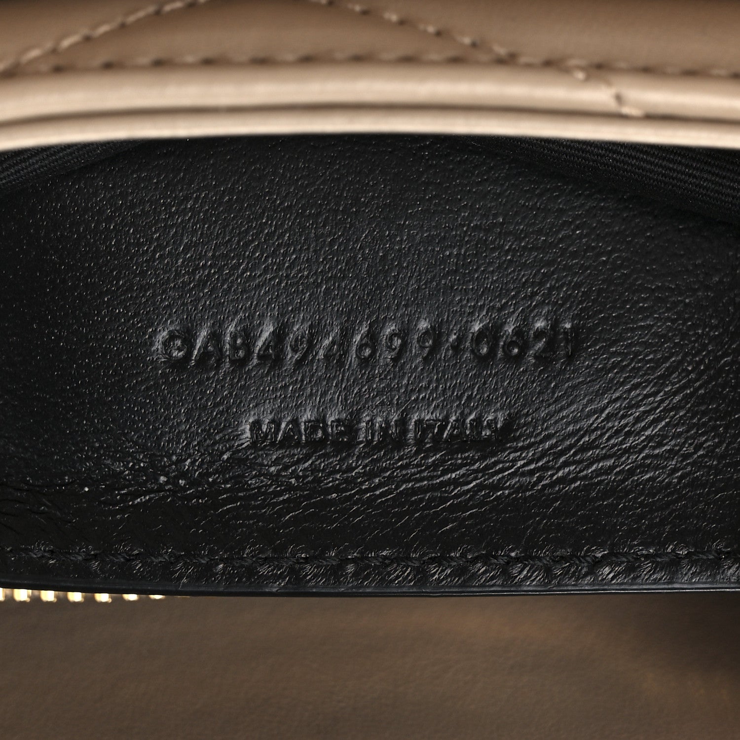 Saint Laurent Calfskin Y Quilted Monogram Small Loulou Chain Satchel Dark Beige 8 of 14