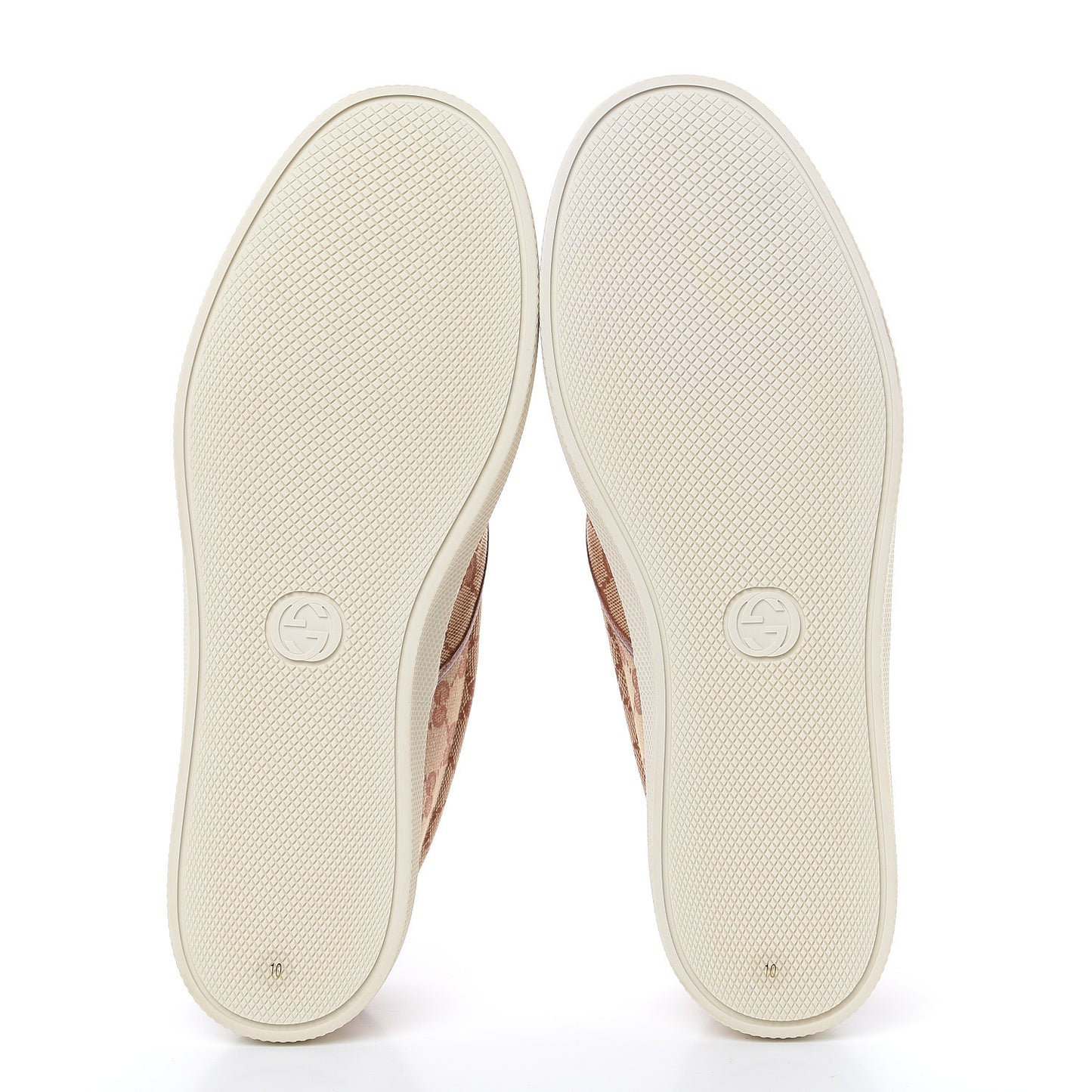 X MLB GG Monogram NY Yankees Embroidered Mens Slip On Sneakers 10 Beige Ruggine Rust