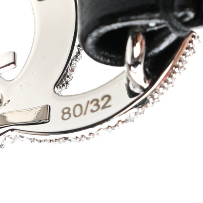 Chanel Calfskin Crystal CC Belt 80 Black 3 of 5