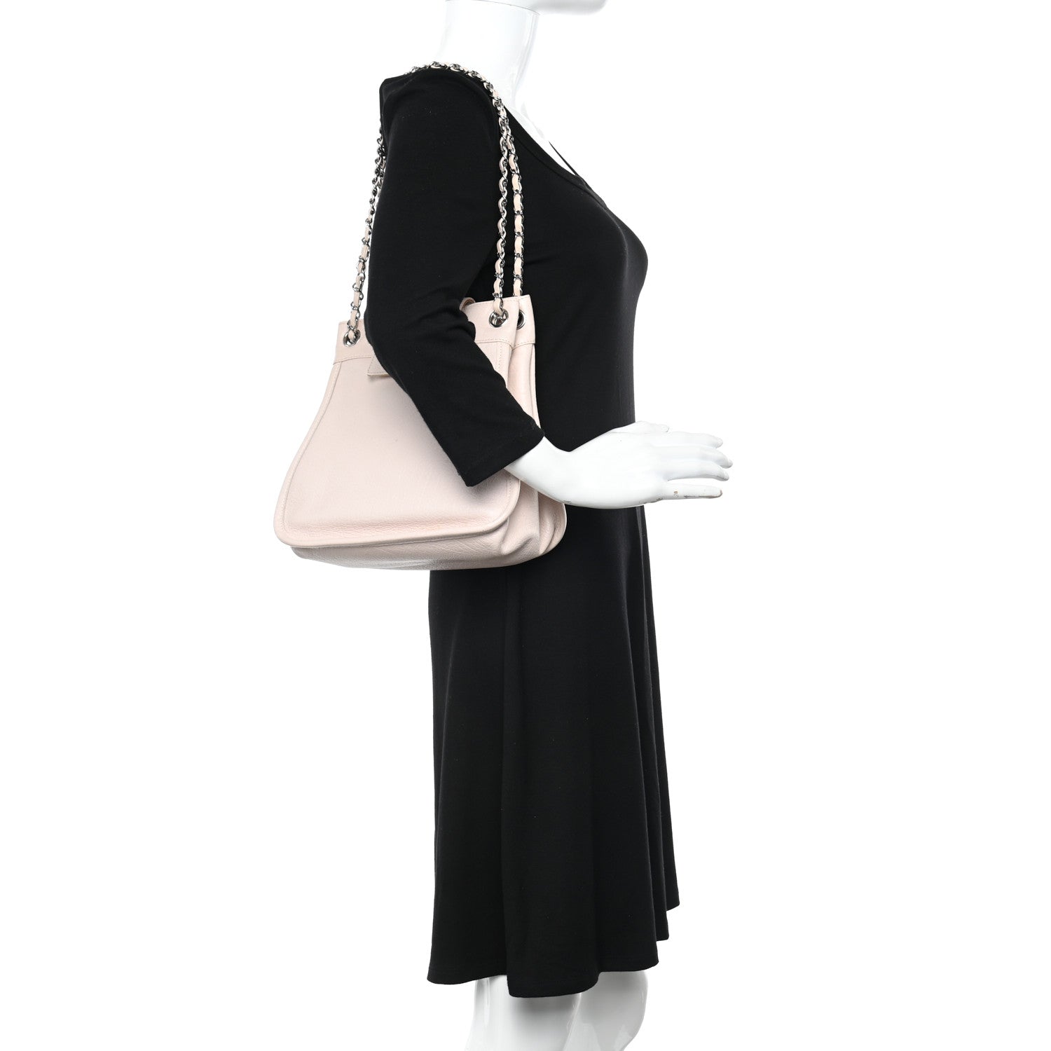 Chanel Calfskin Mademoiselle Shoulder Bag Light Pink 2 of 15