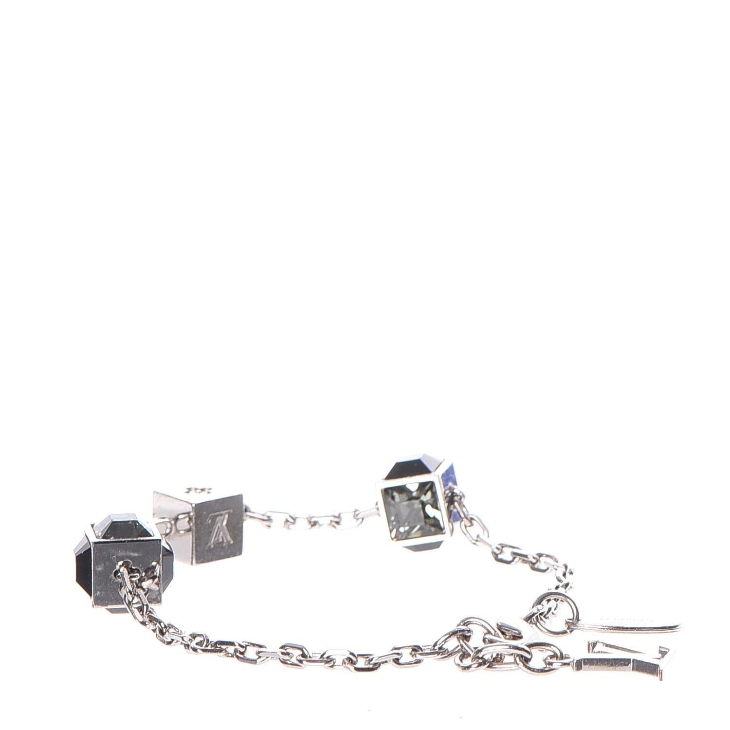 Louis Vuitton Swarovski Gamble Damier Bracelet Silver 3 of 6