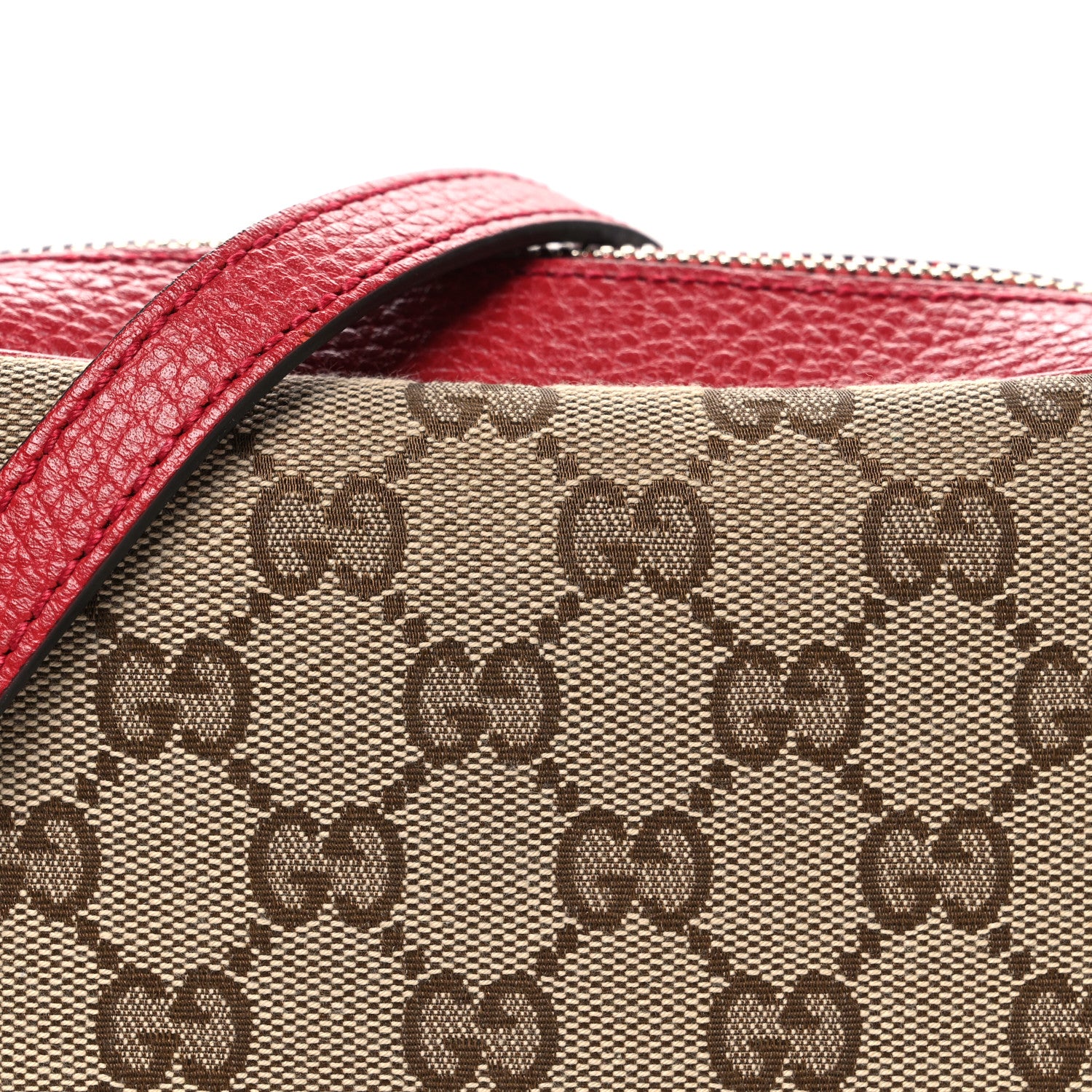 Gucci Monogram Mini Bree Messenger Bag Red 8 of 11