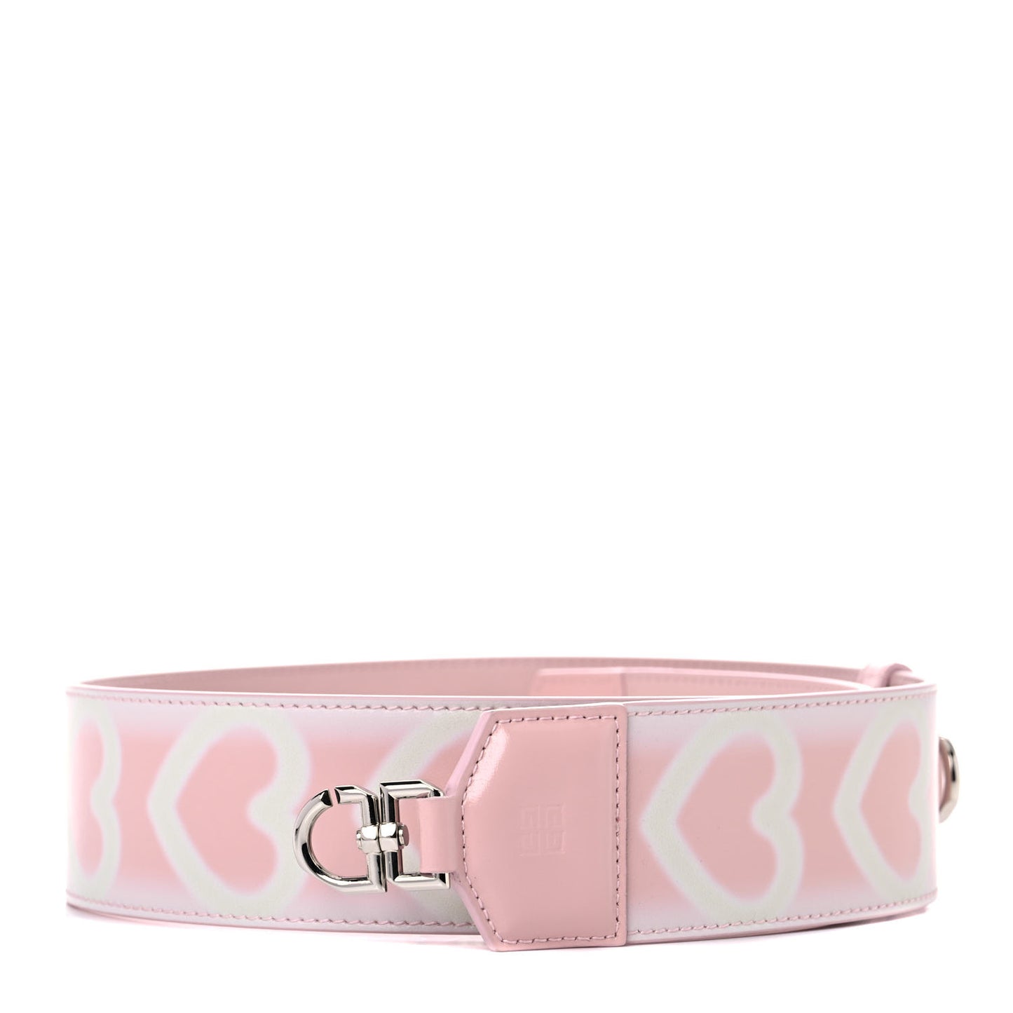 Calfskin Heart Bag Strap Powder Pink