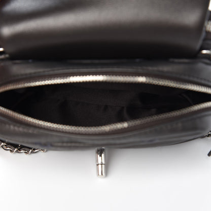 Chanel Metallic Lambskin Stitched New Mini Flap Grey 6 of 9