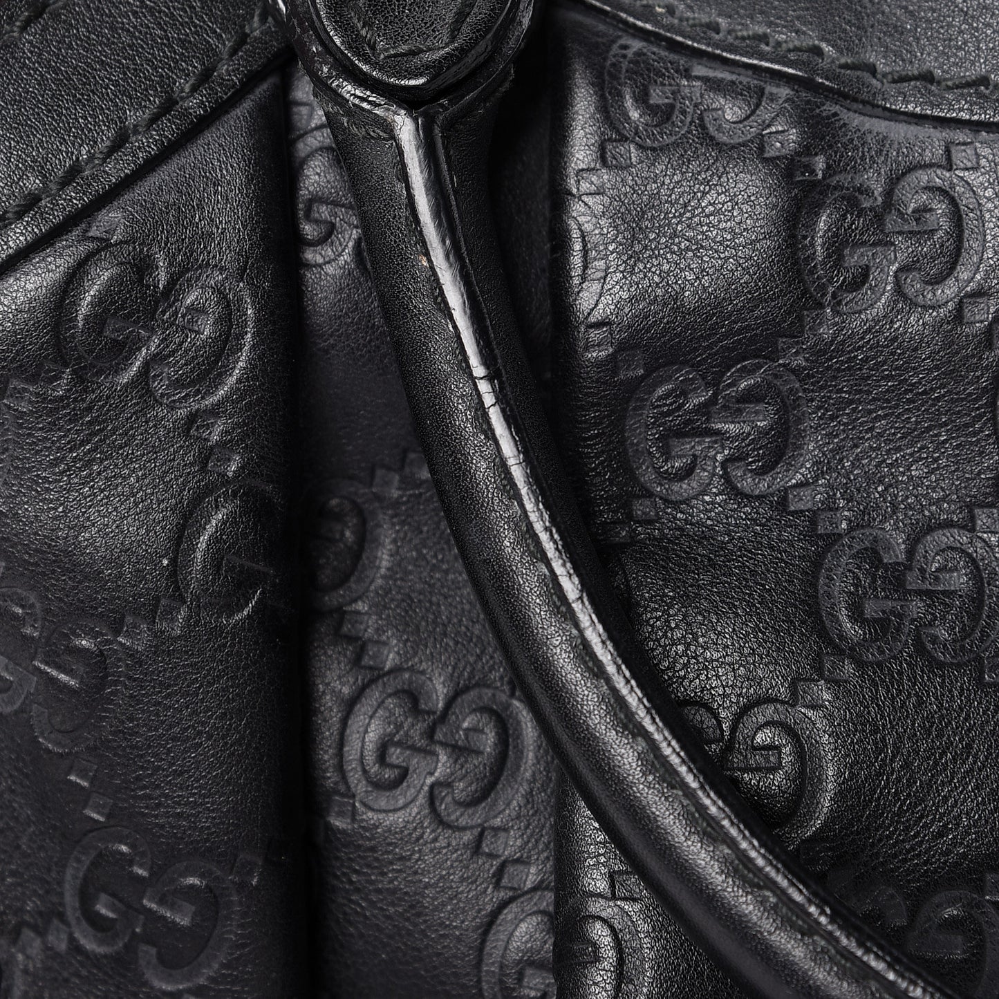 Guccissima Medium Sukey Tote Black
